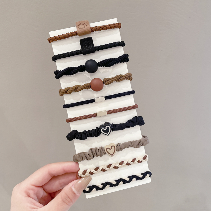 Caricatura encantadora anillo de pelo pulgar no daña el cabello de los niños correa de correa pequeña cuerda de cabello para niñas cuerda de cabello