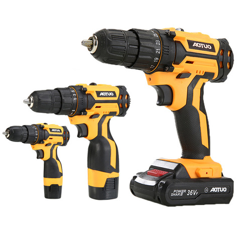 New Rechargeable Drill Lithium Electric Drill Power Tools Electric Screwdriver Set Household Lithium Electric Drill Wholesale