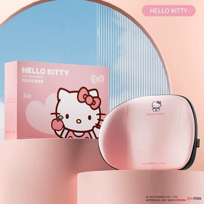 Headrest, Car Cushion, Neck Pillow, Headrest - hello-kitty-single-lumbar-support-officially-licensed-newly-upgraded-version