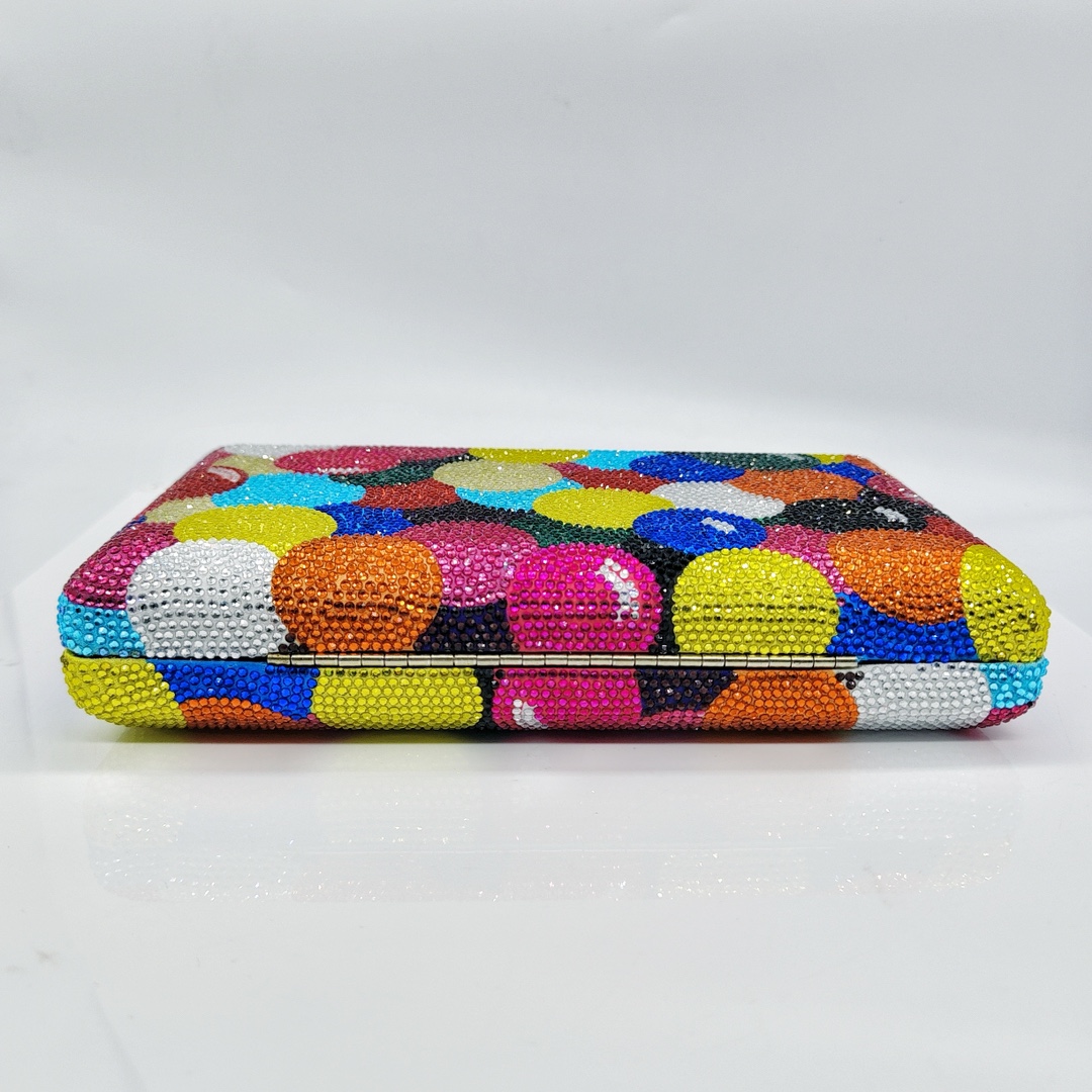 Túi clutch nữ đính đá dạ hội hình bong bóng cầu vồng — Bong bóng cầu vồng, Tùy chỉnh màu sắc khác/300 đơn hàng tối thiểu