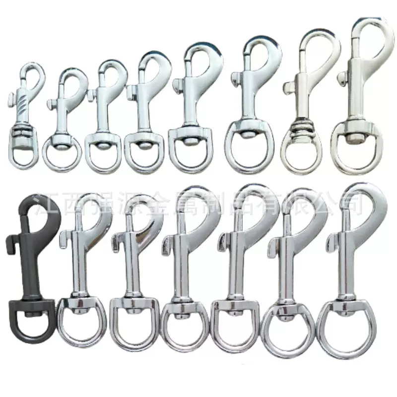 厂家批发锌合金宠物钩牵引绳勾鱼嘴扣箱包配件钥匙挂扣枪扣小狗扣