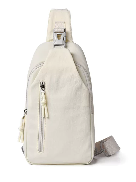 Cross-Border New Style Men's Chest Bag, Fashionable and Trendy Solid Color Shoulder Bag, Portable Sports and Leisure Crossbody Bag, Can Be Printed with Logo
