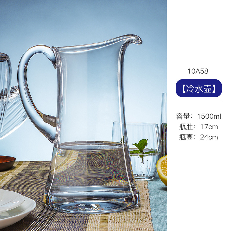 Liquor Dispenser Red Wine Decanter With Handle 捷克进口水晶玻璃酒樽 详情7