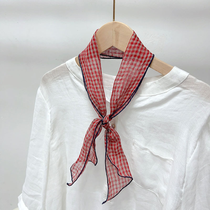 작은 빨간 격자 10*103cm