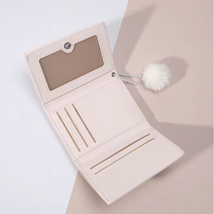 Nuevo estilo coreano pequeña billetera comercio exterior popular billetera de mujer monedero de conejo fresco dulce hermoso nicho de alto aspecto fresco