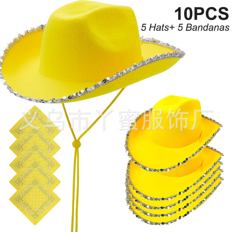 Juego de 10 piezas sin borde plateado amarillo
