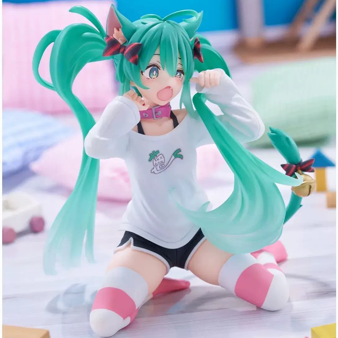 Пижама с коротким рукавом Hatsune Miku Future Cat Ear, модель Мику, аниме, подарочная фигурка для стола