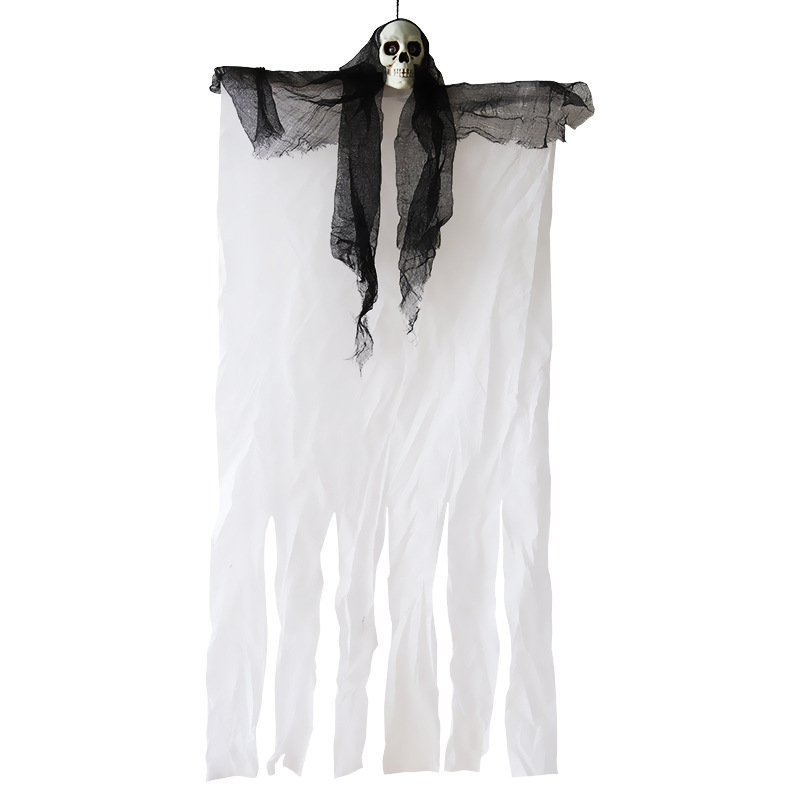 Halloween colgando fantasmas amazonas casas embrujadas accesorios de decoración cráneo de plástico fantasmas horrores embrujantes colgantes