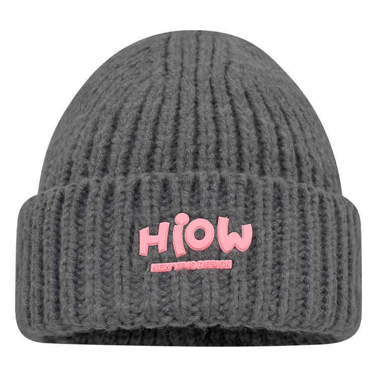 Sombreros de punto para mujeres de otoño y invierno marcas de moda japonesas etiquetadas calientes sombreros de lana mostrando la cara de estudiantes de primaria pareja sombrero frío universal