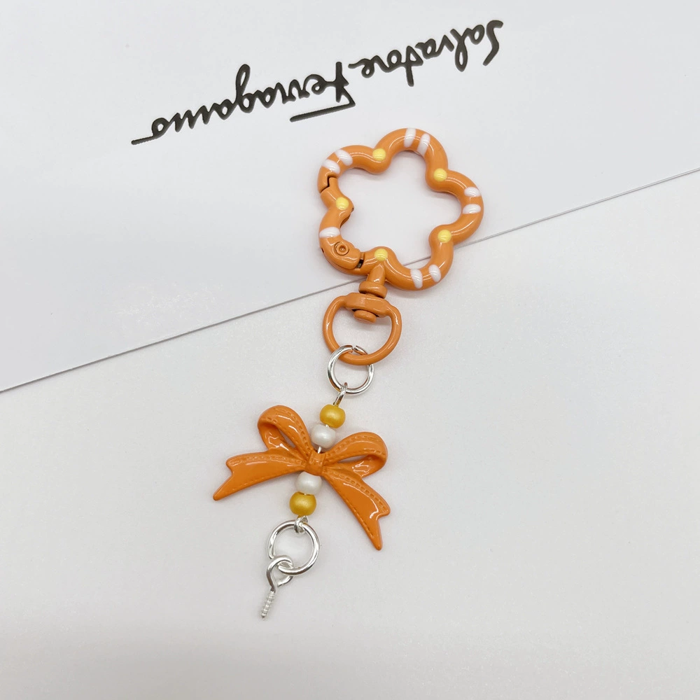Universal keychain flower-shaped, accessories, flowered, DIY