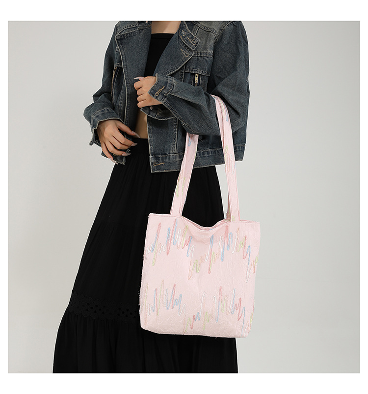 Casual and simple commuter underarm bag, large-capacity tote bag, new autumn 2024 fashion and niche single-shoulder crossbody bag undefined