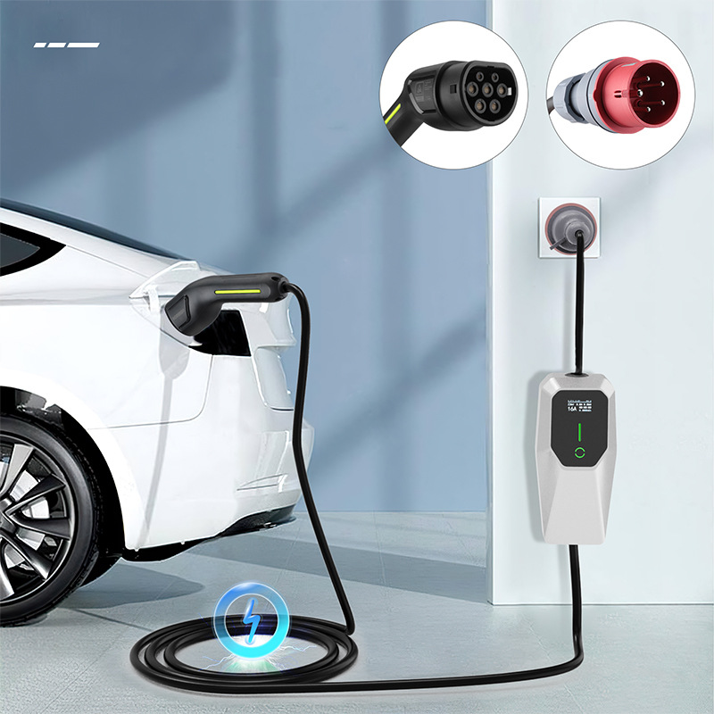 Mode 2 Charging Station European Standard British Standard 3.5Kw11Kw Single-Phase Type2 16A New Energy Vehicle Charging Station