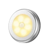 Round silver warm light