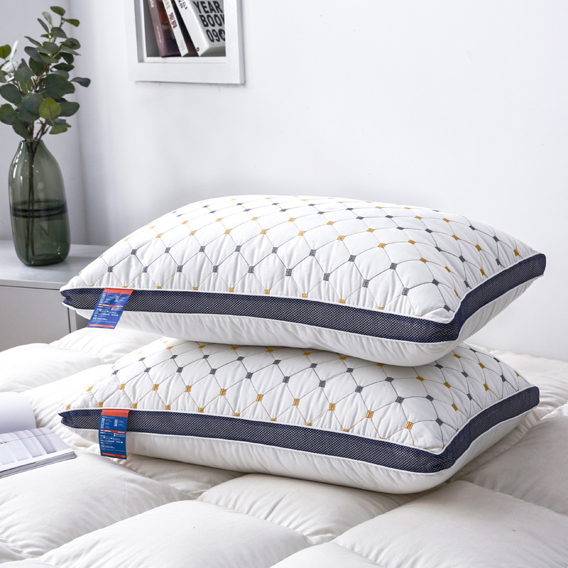 New Style Starry Sky Feather Silk Cotton Neck-Protecting 3D Quilted Pillow for Students and Adults, Popular Live-Stream Product, Direct from Manufacturer New Style Starry Sky Feather Silk Cotton Neck-Protecting 3D Quilted Pillow for Students and Adults, Popular Live-Stream Product, Direct from Manufacturer