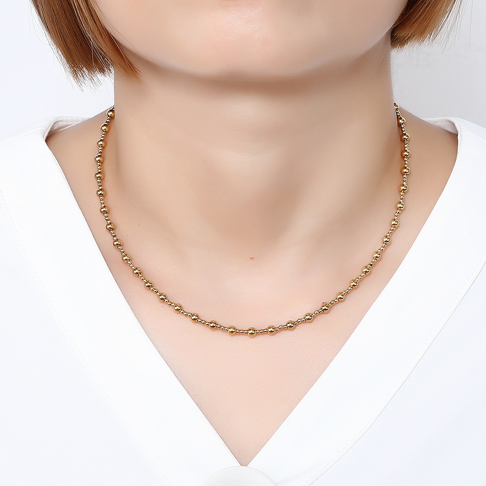10g Weight Bracelets, Necklace Classification 1 Piece, 1 Set Quantity Holiday, Daily Occasion 304 Stainless Steel Material Geometric Pattern Women's Gender Plating Design Simple Style, Classic Style Style 1 Piece 1 Set 304 Stainless Steel Bracelets Necklace 3