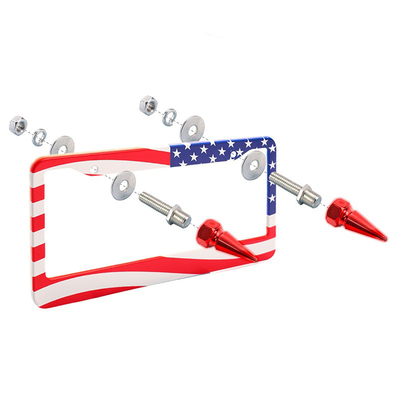 Nuove viti esagonali a punta, serie M6, filettatura universale per tutti i modelli di auto, portatarga, cross-border_voghion.com