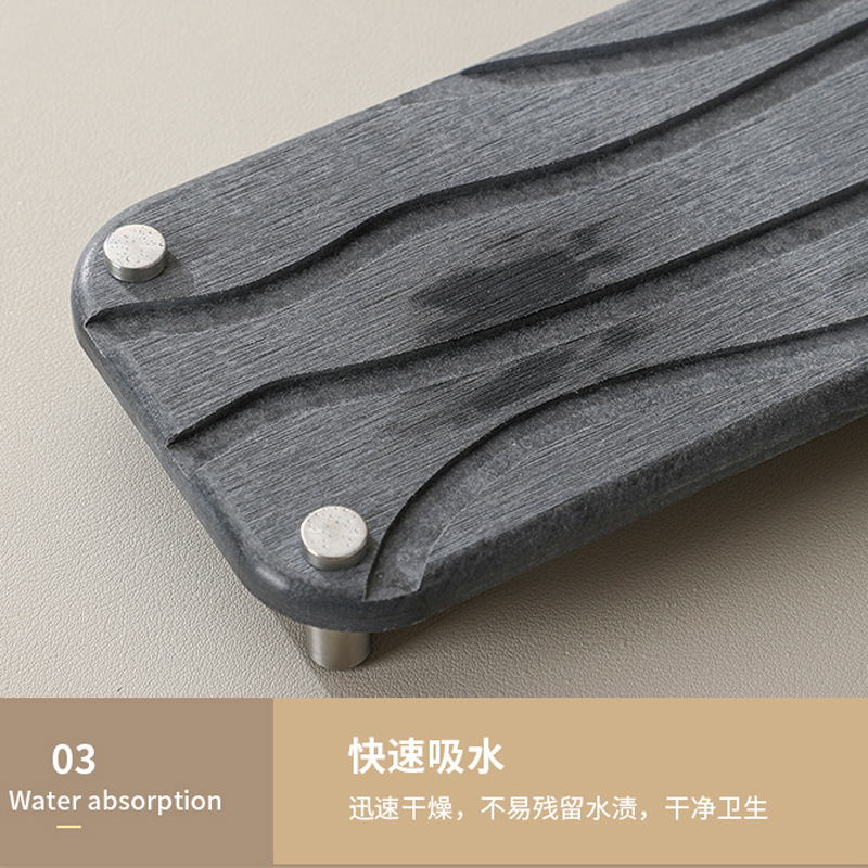 珪藻泥コースター 滑り止め吸収性コースター 吸水速乾コースター ホームホテルバスルーム珪藻泥ハードパッドトレイ|undefined
