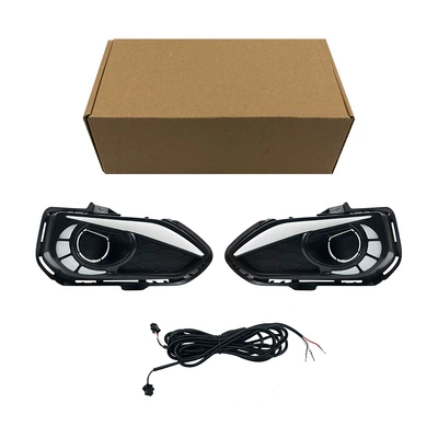 Suitable for Honda 18-20 Fit Daytime Running Lights Honda Fit Daytime Running Lights (Gündüz işıqları) - three-colors-white-light-streamer-steering-ice-blue-left-and-right-set