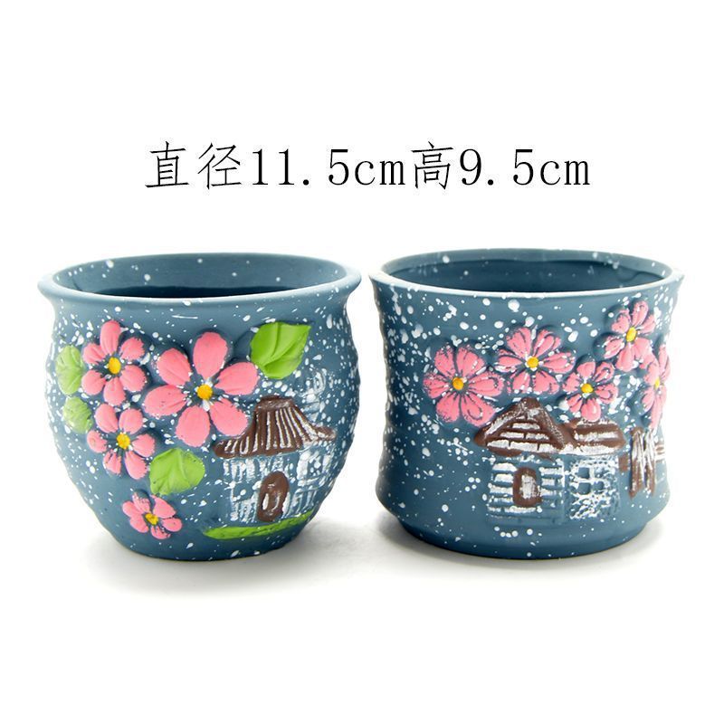 多肉植物の植木鉢セラミック漫画粗い陶器大皿古い杭かわいい通気性のある小さなセット組み合わせ屋内クリア Zhao Zhi Zheng|undefined