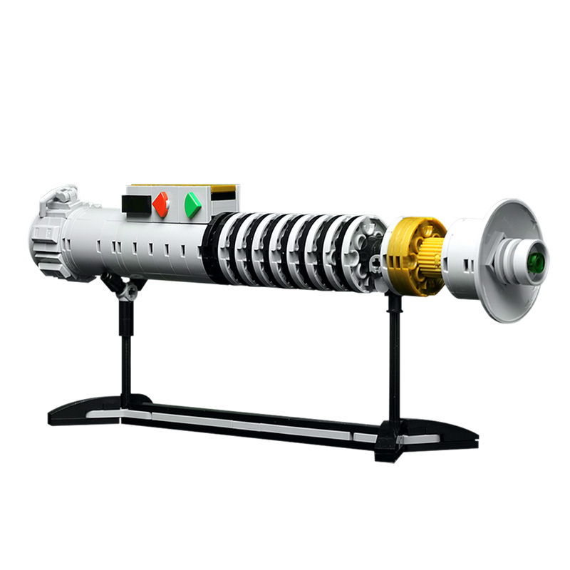 Good Brick Cross-border Building Blocks Toy MOC-15292 Green Hero Lightsaber Small Particle Puzzle Assembled AliExpress