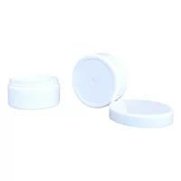 Спот 10ml пластик 15 g20 г белая косметическая бутылка разлив 30 коротких пустых спиральных крышек все маленькие черные банки