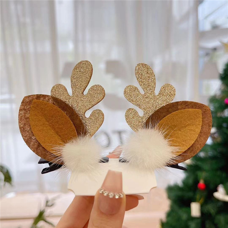 55g Weight Christmas Festival Women's Gender Cute Style Cute Women's Hair Clips 17