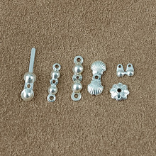 S925纯银花托DIY925银包扣纯银配件纯银项链扣纯银珠包扣纯银配饰