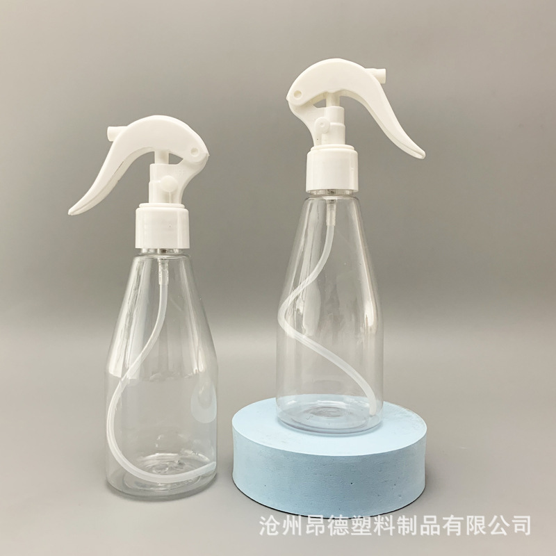 도매 200ml 투명 스프레이 병 마우스 헤드 스프레이 병 화장품 병 병 소독제 클리너 병