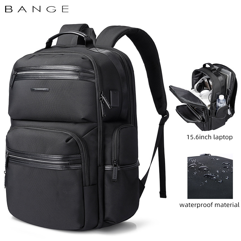 Bange Backpack Men's New Backpack Men's Business Travel Large Capacity Multi-Functional Men's Bag Computer Bag School Bag