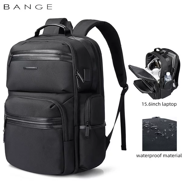Bange Backpack Men's New Backpack Men's Business Travel Large Capacity Multi-Functional Men's Bag Computer Bag School Bag