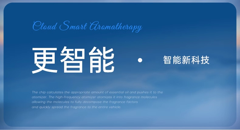 Kafeila 2024 New Smart Car Aromatherapy Machine Diffuser Atmosphere Light High-End Car Perfume Spray