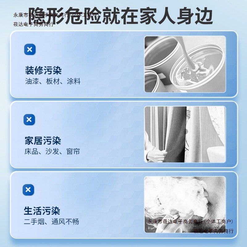 甲醛室内充电式空气质量检测仪5工厂家用多功能P检测二氧化碳包邮