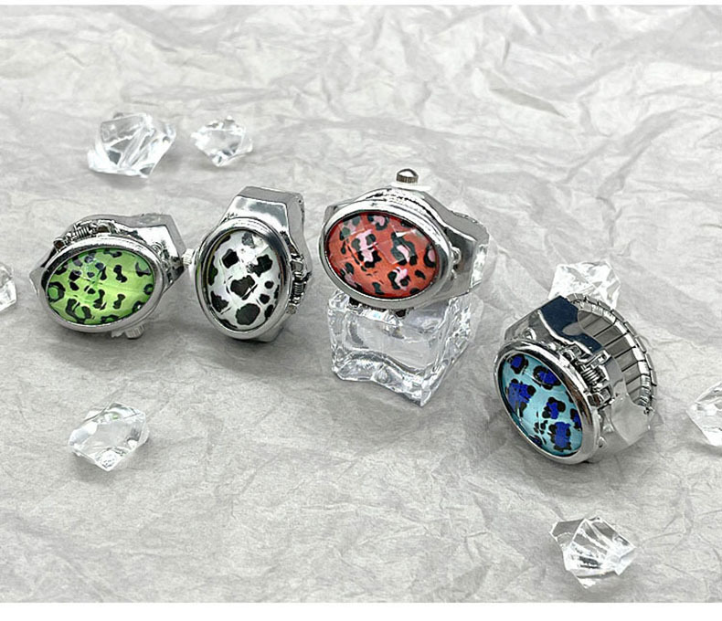 Daily, Street Occasion Quartz Movement Casual Solid Color Quartz Watch Rings