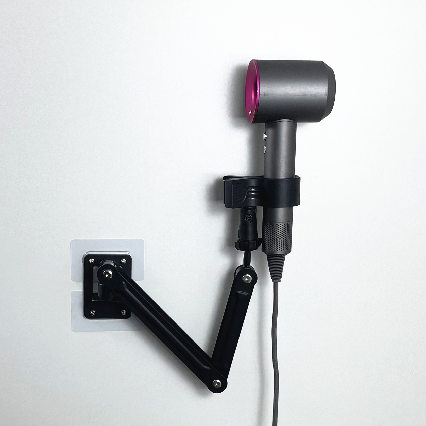 Soporte de pared plegable y extensible para teléfono y tableta con ángulo ajustable, soporte de tableta tipo cantilever para montaje en pared.