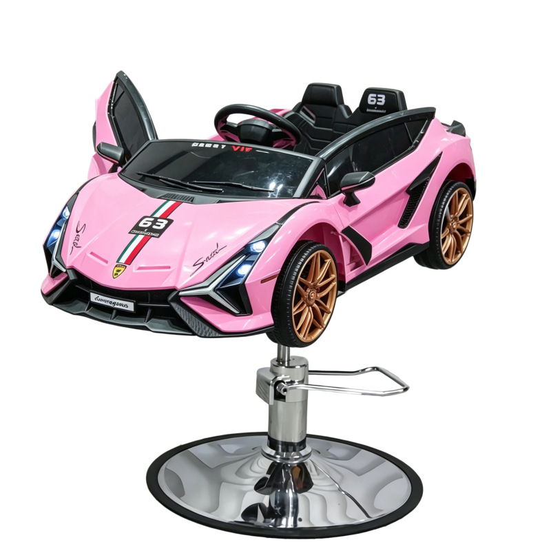 Silla de peluquería transfronteriza para niños silla de cabello giratoria silla de elevación salón de peluquería multifuncional asiento de automóvil de dibujos animados al por mayor image 93