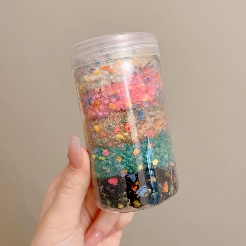 Caja alta cola de caballo cuerda para el cabello niña 2024 nuevo estilo de alta calidad cabeza de amarre de alta elasticidad banda de goma duradera anillo para el cabello tocado