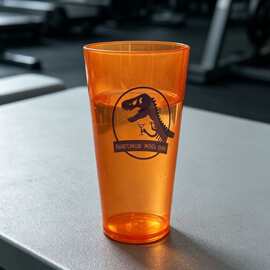 单层透明汽车塑料水杯便携提绳设计耐高温无异味车载杯