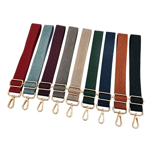 Cross-border best-selling new solid color 3.8cm rhombus wide shoulder strap bag accessories decoration long back strap single shoulder cross-body strap