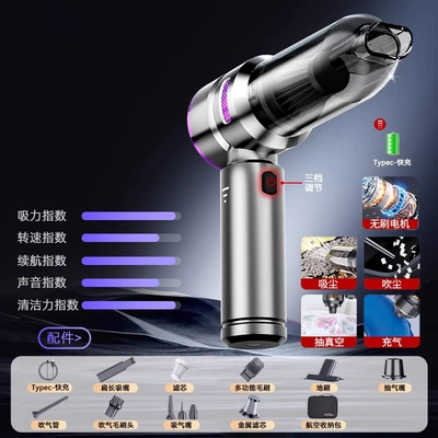 Device, Dual-Purpose Mini Car Dust — Tozsoranlar - 6659-standard-on-the-go-packaging-silver-purple-storage-pouch-metal-filter-cartridge-2