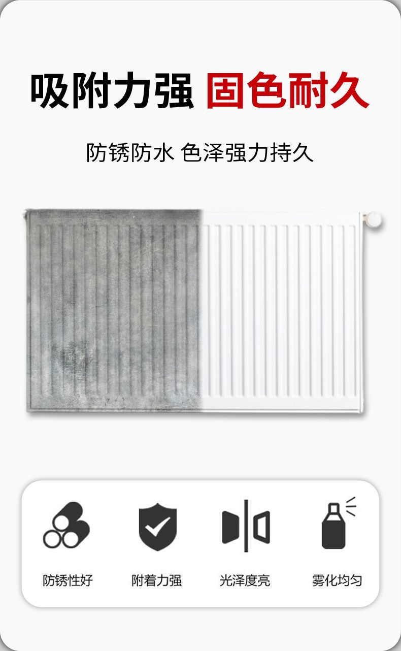 Colorful self-spraying paint, automatic hand spray paint, graffiti metal anti-rust paint, chrome-plated black and white wall car paint can