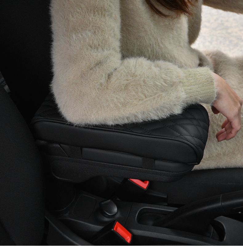 Small Car Armrest Box Booster Pad, Ultra-Small Universal Memory Foam Armrest Pillowcase, Central Extension, Thickening and Widening