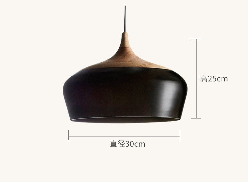 Diseñador minimalista nórdico candelabro japonés dormitorio sala de estar sala de estudio mesa de comedor LED avellana personalidad comedor candelabro de madera