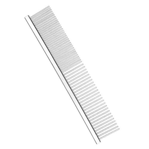 Pet Comb Stainless Steel Straight Comb Dog Grooming Hair Removal Opening Cat Density Comb Pet Products Wholesale