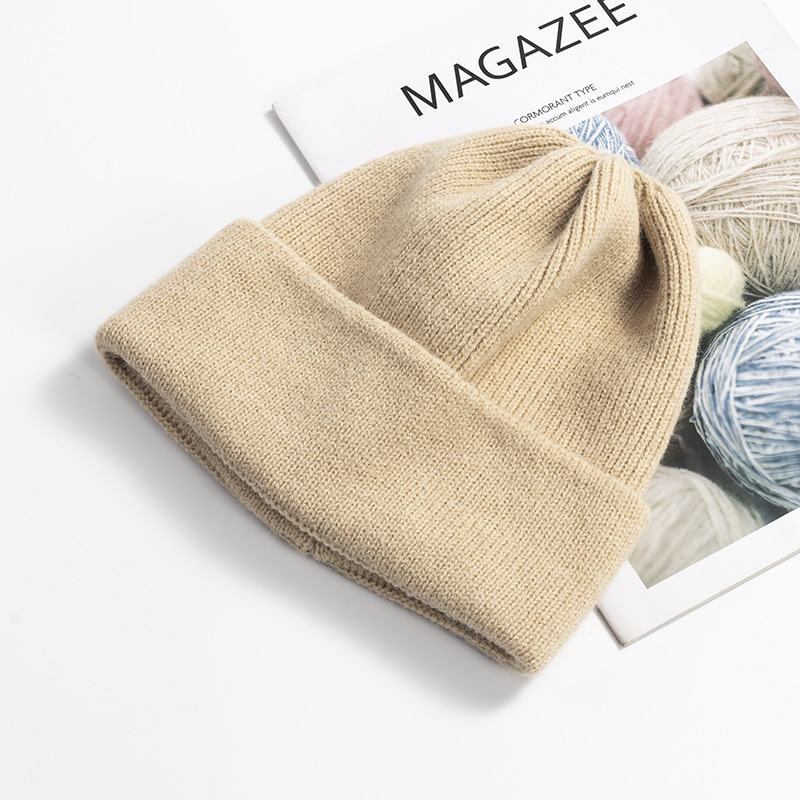 厂家定制秋冬针织帽子女户外防寒保暖毛线帽韩版百搭针织冷帽