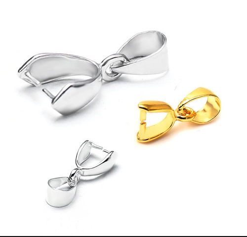 DIY jewelry accessories alloy melon seed buckle silver-plated pendant clip buckle connection buckle jewelry pendant accessories manufacturer wholesale