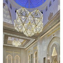 奢华水晶灯大型灯具会所宾馆售楼部酒吧酒店大堂圆形KTV工程灯