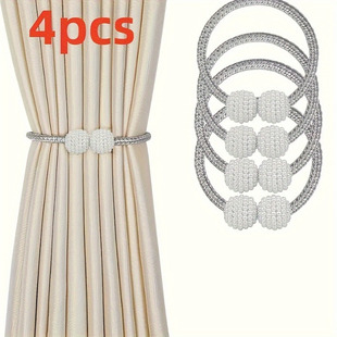 Special Promotion Classic Small Pearl Magnetic Buckle Large Quantity and Excellent Price Simple Punch-Free Curtain Straps Curtain Buckle