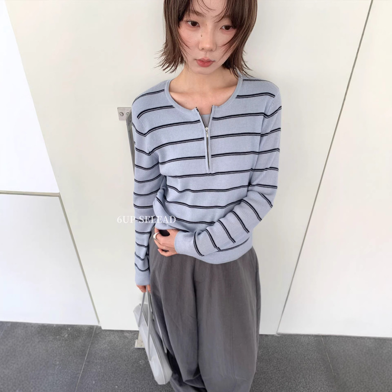 6up Korean-Style Faux Two-Piece Wool Design Sweater for Women 2026 Spring Guangzhou 13-Line New Minimalist Versatile 60131 6up Korean-Style Faux Two-Piece Wool Design Sweater for Women 2026 Spring Guangzhou 13-Line New Minimalist Versatile 60131