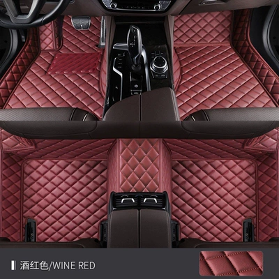 X1 floor mats, full coverage, Universal Foot Pad - single-layer-xpe-foot-mat-burgundy-bmw-x12023-2024-model