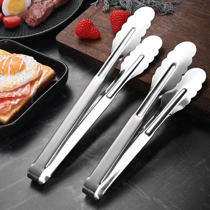 Нержавеющая сталь Зажим для цветения сливы Утолщенный Немагнитный зажим для хлеба Зажим для барбекю Бытовая кухня Зажим для барбекю Отель Ресторан Food Clip